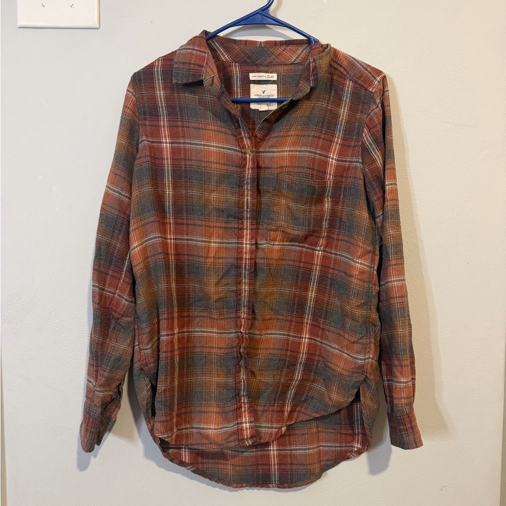 American Eagle Outfitters Multicolor Plaid Shirt
